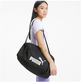 Resim Puma 07803301 Phase Sports Bag Kadın Spor Çanta 07803301-R1543 Beyaz - Siyah 