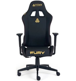 Resim Titanseat Fury Leather Gold Oyuncu Koltuğu Cccc1ttns0005 Renkli 