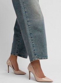 Resim NİŞANTAŞI SHOES Vanessa Ten Rugan 10 cm Sivri Burun İnce Topuklu Kadın Stiletto 