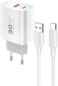 Resim Zipax Redmi Note İle Uyumlu 10 Lite Pro 10S Şarj Aleti 30W Type C Set C89Q Beyaz 