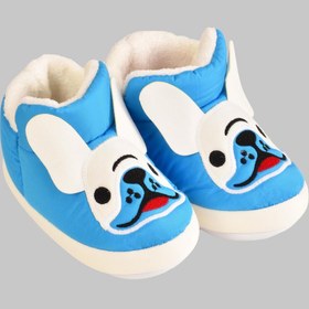 Resim minibonito Hayvan Figürlü Kaydırmaz Taban Termal Isı Kreş Ev Okul Ayakkabısı Bebek Çocuk Panduf Ev Botu 