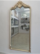 Resim Ayna Denizi Princess Great Shiny Gold Model Platin Altın Renk Dekoratif Boy Aynası Platin Altın 