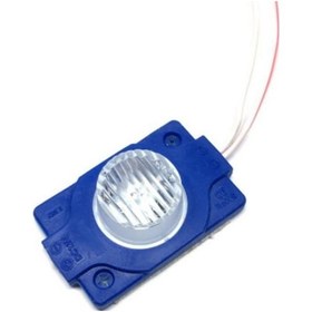 Resim 12 Volt 1.5 Watt Tek Mercekli Modül Led Mavi (10 Adet) 