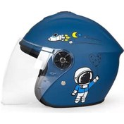 Resim Padalink Çocuklar İçin Dört Mevsim Kullanıma Uygun Elektrikli Bisiklet Kaskı - Büyük Çocuk, Lacivert Çok Renkli 