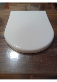 Resim Beyaz Mimoza Klozet Kapağı Yavaş Kapanır Beyaz 