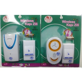 Resim Kapı Zili Kablosuz Uzaktan Kumandalı Kapı Zili 100 Metre 1 Ad 