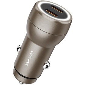 Resim Lenyes Ca65 Hızlı Şarj Özellikli Dual Type-c + Type-c Portlu Pd Araç Şarj Aleti 60w Gold Gold 