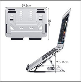 Resim Macbook Notebook Taşınabilir Ayarlanabilir Ergonomik Stand Nd06 
