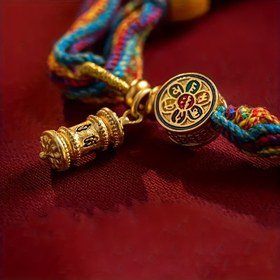 Resim Bohem Tarzlı Ayarlanabilir Renkli Örgülü Bileklik Mala Boncukları ile - Şanslı Tılsım, Kadın Moda Takısı, El Yapımı, Vintage, Günlük ve Partiler İçin Tüm Sezon Giyim 