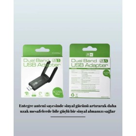 Resim Hexa USB 3.0 Wireless Adaptör - 2.4ghz & 5ghz Destekli 
