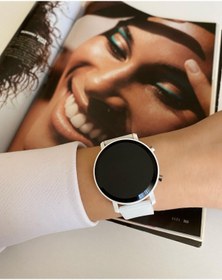 Resim ÇENÇEN Unisex Beyaz Silikon Kordon Dijital Kol Saati 