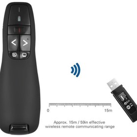 Resim Coverzone Kablosuz Lazer Sunum Kumandası Usb Alıcılı 2,4 Ghz Powerpoint Sunumu Kırmızı Işık Uzaktan Kumanda 