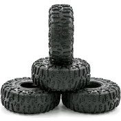 Resim Fortunelane 1/10 Rc Araçlar İçin 4 Adet Kauçuk Lastik, Trx4 Scx10 90046 90047 Cc01 Uyumlu, Dış Çap 125mm Genişlik 48mm F Modeli 