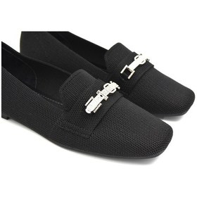 Resim Kindep Triko Günlük Kadın Babet Siyah Siyah 