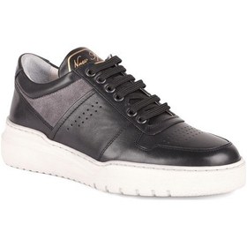 Resim Libero 4705 Deri Erkek Sneaker Ayakkabı Siyah Bordo 