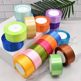 Resim 22 Metre/Rulo 4 cm Poliester Saten Kurdeleler - El İşleri, Hediye Paketleme, Düğün ve Noel Süslemeleri için Canlı Renkler - Modern Parlak Bitiş, Dayanıklı & Kesmesi Kolay, El Sanatları Malzemeleri | Canlı Kurdeleler | Pürüzsüz Dokusu, El İşi İçin Kurdele 