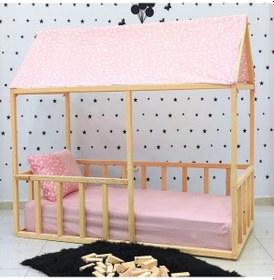 Resim Markaawm Montessori Yatak Çocuk Odası Karyola Doğal Çam Alanya Akçaağaç 
