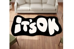 Resim IT'S OK DOKUMA TABAN HALI, 421 YNG, 60X120 CM 