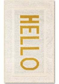 Resim Hello Doğal Pamuklu 2'li Banyo Paspas & Halı Seti 60x100 50x60 Bej Bej 