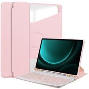 Resim Metabagua Samsung Galaxy Tab S9 Fe Plus Için Darbeye Dayanıklı Şeffaf Tablet Kılıfı Kapaklı Kılıf 