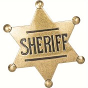 Resim Vintage Sheriff's Badge - Derin Bronz, Batı Yardımcı Şerif Yıldızı, Kovboy Parti Süsü, Eski Batı Reklamı, Eğlenceli Parti Hediyesi, Kovboy Parti Dekoru | Batı Temalı Dekor | Detaylı Gravür, Şerif Badge 