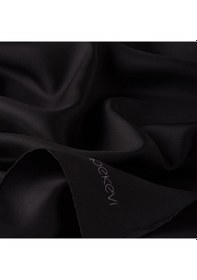 Resim İpekevi Düz Twill İpek Eşarp - Siyah - Siyah 