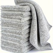 Resim 6/12/18 Adet Mikrofiber Temizlik Bezleri - Yüksek Emici, Tüysüz Mutfak Havluları Ev Temizliği ve Araba Yıkama İçin, Yağ ve Lekeleri Etkili Çıkarır 