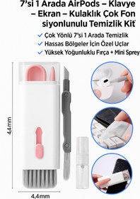 Resim Hane Dostu 7’si 1 Arada AirPods – Klavye – Ekran – Kulaklık Çok Fonksiyonlu Temizleme Kiti 