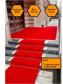 Resim NetBazaars GOLD HALI TUTTURGAÇ ÇUBUĞU, HALI YOLLUK KİLİM SABİTLEME APARATI 110 cm 