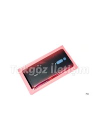 Resim Tkgz Xiaomi Mi 9t Mi 9t Pro Arka Pil Batarya Kapağı Cam Kırmızı 