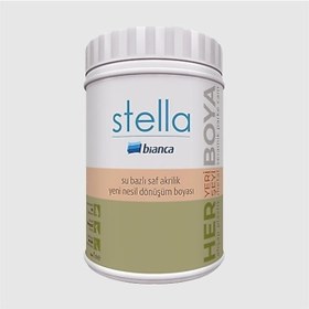 Resim Stella Su Bazlı Saf Akrilik Yeni Nesil Dönüşüm Boyası 1 L Beyaz 