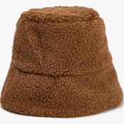 Resim Kadın Peluş Bucket Şapka 