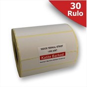 Resim Kalite Barkod 100x35 Termal Etiket 30 Rulo Barkod Etiketi 