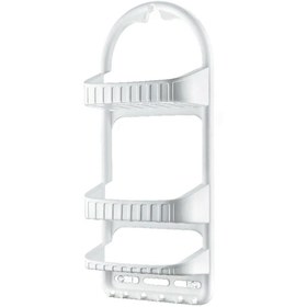 Resim bimbambom Duşa Asılabilir Şampuanlık Shower Caddy, Plastik 3 Katlı Şampuanlık 