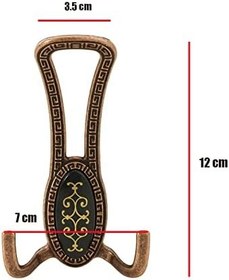 Resim Badem10 Nobel Portmanto Vestiyer Duvar Askısı Dolap Elbise Askılığı Antik Bakır 