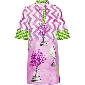 Resim Delhi Tunik Chevron Mare Mor - Mor / S 