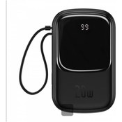 Resim Baseus Qpow 20.000 Mah 20w Dijital Ekranlı Powerbank Hızlı Şarj Lightning Kablolu 