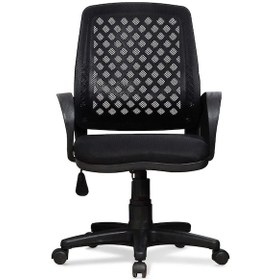 Resim Ev Ve Ofis Çalışma Sandalyesi Bilgisayar Ve Sekreter Koltuğu Petek Model Siyah 