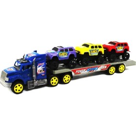 Resim Nizam Oyuncak Jeep Taşıyan Tır Seti Tır Ve 3'lü Jeep Seti 