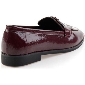 Resim Bordo Kadın Loafer Ayakkabı K01212011012 Bordo 