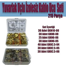 Resim 215 Parça Izolesiz Kablo Ucu Seti 