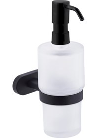 Resim Pure Paris Sıvı Sabunluk Camlı Siyah Kmr-7002 