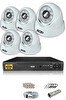 Resim IDS Hard Disksiz 5 Kameralı 5mp Sony Lensli 1080p Fullhd Güvenlik Kamerası Sistemi D-2028HD-SET5-NOHDD 