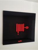 Resim UNİ-BOX YANGIN DOLABI BLACK CAM DEKORATİF 1'' 30 MT YANGIN DOLABI 