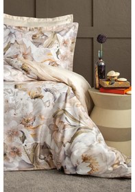 Resim Moettie 300 Tc 120 Tel Dijital Pamuk Saten Nevresim Takımı Çift Kişilik Çok Renkli 