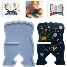 Resim Getshop Epoksi Rahle Silikon Kalıbı Kitap Standı Tekli 