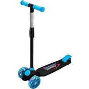 Resim Beren Oyuncak Runner 3 Tekerlekli Işıklı Çocuk Scooter Mavi 