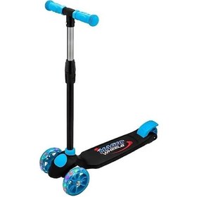 Resim Beren Oyuncak Runner 3 Tekerlekli Işıklı Çocuk Scooter Mavi 