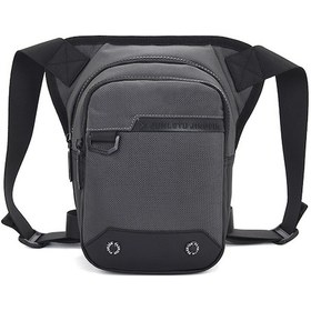 Resim Xindoker Motosiklet Bacak Çantası, Dış Mekan Sulu Dayanıklı, Oxford Kumaş, Bisiklet Ve Seyahat İçin El Serbest Tutucu Gri 