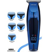 Resim Goldmaster Hero Led Ekranlı Paslanmaz Çelik Başlıklı Saç Sakal Şekillendirme Makinesi Gm8169 